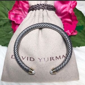 SOLD!! David Yurman Cable Bracelet with Pearls